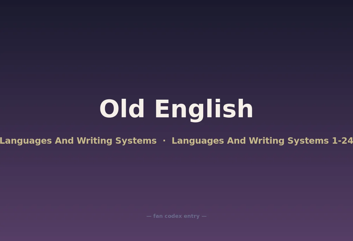Old English