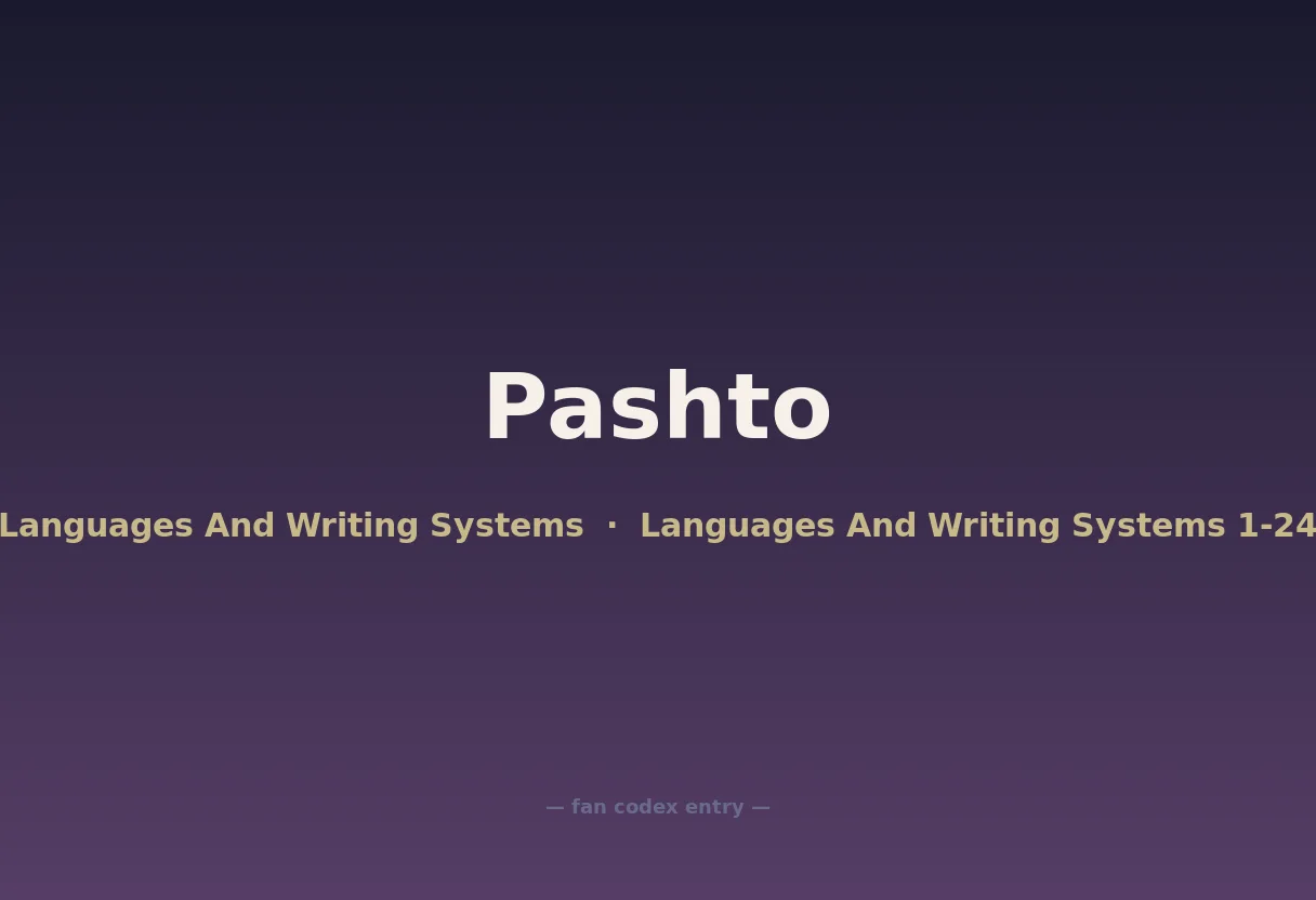 Pashto
