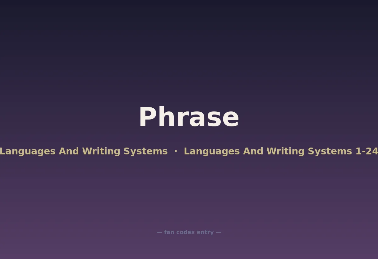 Phrase