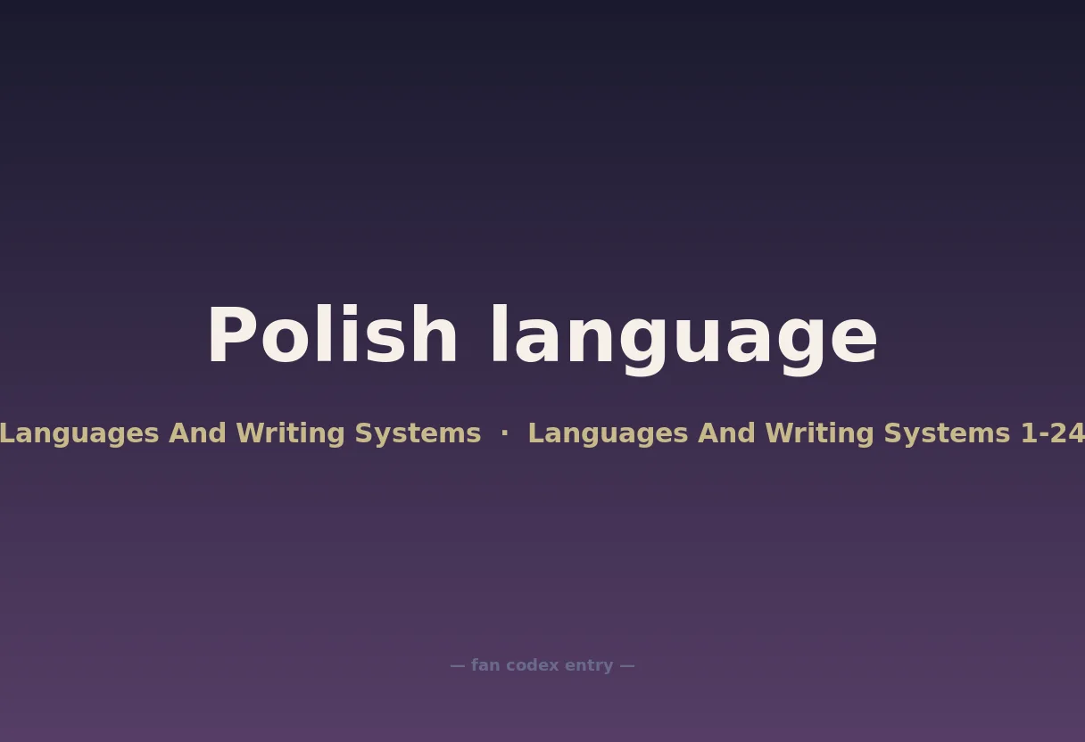Polish language