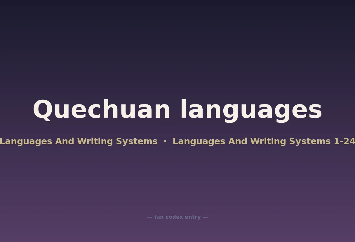 Quechuan languages