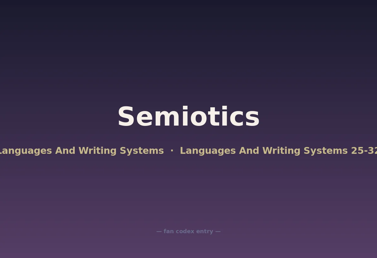 Semiotics